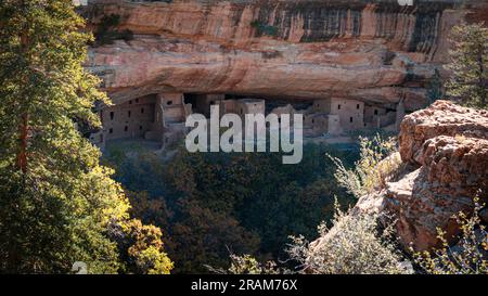 Long House | Mesa Verde-Nationalpark, Colorado, USA Stockfoto