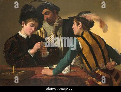 Cardsharps 1594 von Caravaggio Stockfoto