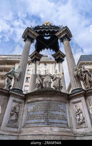 Josefsbrunnen, Heiratsbrunnen Am Hohen Markt, Wien, Osterreich Stockfoto