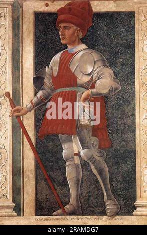 Farinata degli Uberti c.1450; Italien von Andrea del Castagno Stockfoto