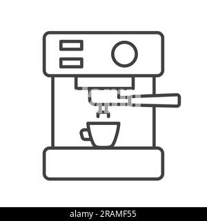 Symbol für Druckkaffeemaschine – Vektordarstellung Stock Vektor