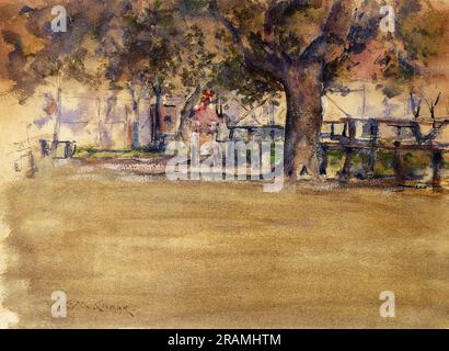 In Washington Park, Brooklyn, N.Y. 1888 von William Merritt Chase Stockfoto