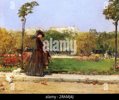 Im Park, Paris 1889 von William Merritt Chase Stockfoto