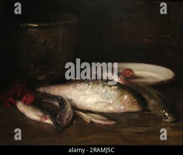 Still-Life mit Fish von William Merritt Chase Stockfoto