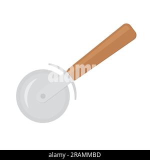 Pizzaschneider, Messersymbol, Vektordarstellung Stock Vektor