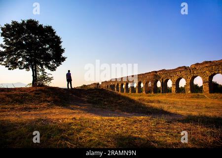 Park der Aquädukte, Rom, Latium, Italien Stockfoto