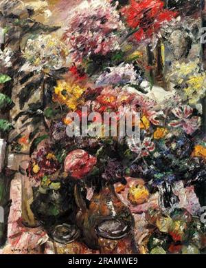 Still Life mit Chrysanthemen und Amaryllis 1922 von Lovis Corinth Stockfoto