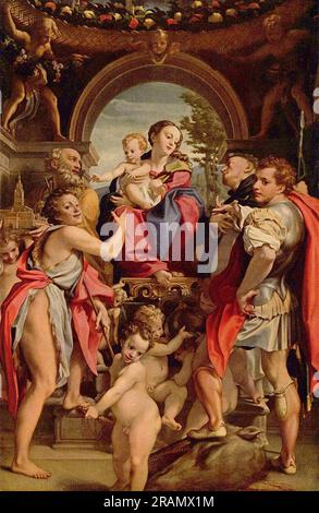 Madonna mit St. George 1532 von Correggio Stockfoto