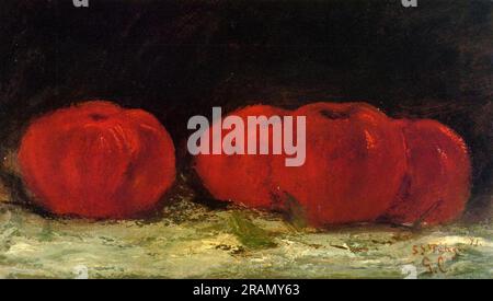 Rote Äpfel 1871 von Gustave Courbet Stockfoto