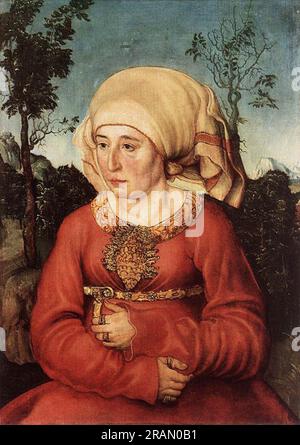 Porträt von Frau Reuss 1514; Deutschland von Lucas Cranach der Ältere Stockfoto