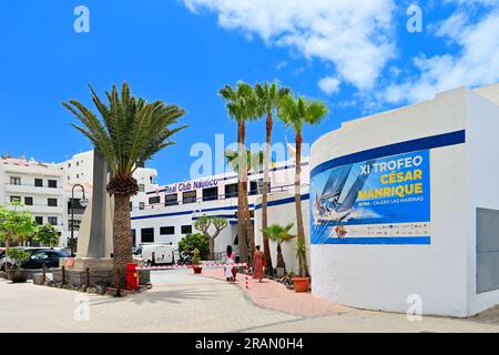 Lanzarote Kanarische Inseln Arrecife Stadt der ECHTE CLUB NAUTICO angesehene Segelclub im Stadtzentrum Stockfoto