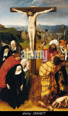 Die Kreuzigung 1475 von Gerard David Stockfoto