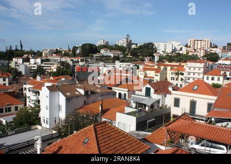 Blick vom Miradouro de Quinta das Cruzes in Funchal. Madeira Stockfoto