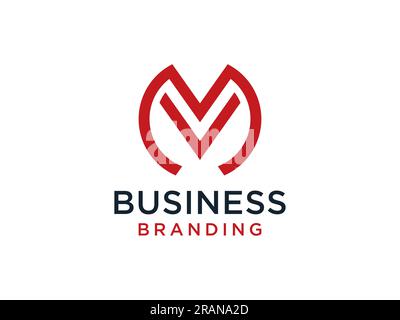Design mit V-Motiv. Luxuriöses abstraktes Siegeslogo. Kreatives, elegantes Vektormonogramm-Symbol Stock Vektor