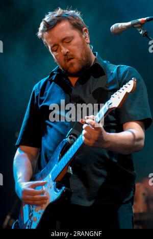 Guy Garvey - Elbow, V2009, Hylands Park, Chelmsford, Essex, Großbritannien - 23. August 2009 Stockfoto