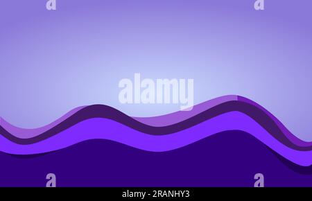 meereswellenwasser in der Mitte des Meeres Vektordesign Hintergrund isoliert. Abstrakte Kunst mit Meerblick. Stock Vektor