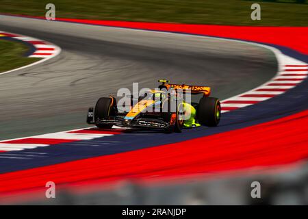 Spielberg/Österreich - 30/06/2023, #4 Lando Norris (GBR, McLaren), Free Practice, FIA F1 Österreichischer Grand Prix Stockfoto