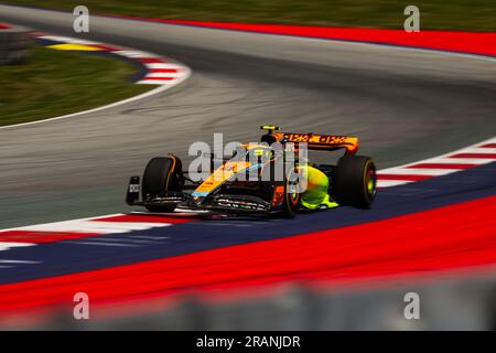 Spielberg/Österreich - 30/06/2023, #4 Lando Norris (GBR, McLaren), Free Practice, FIA F1 Österreichischer Grand Prix Stockfoto