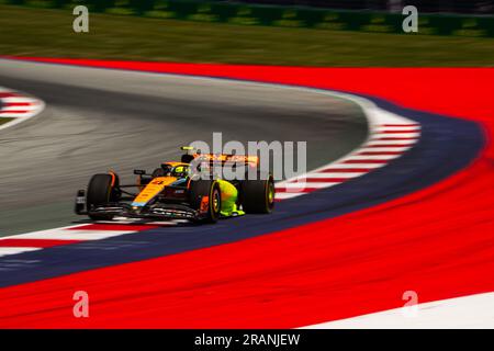 Spielberg/Österreich - 30/06/2023, #4 Lando Norris (GBR, McLaren), Free Practice, FIA F1 Österreichischer Grand Prix Stockfoto