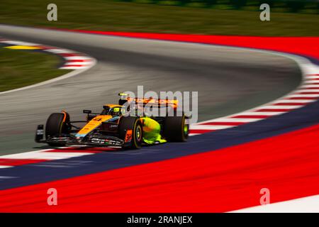 Spielberg/Österreich - 30/06/2023, #4 Lando Norris (GBR, McLaren), Free Practice, FIA F1 Österreichischer Grand Prix Stockfoto