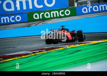 Red Bull Ring, Spielberg, Österreich, 2. Juli 2023: Charles Leclerc während des Formel-1-Großen Preises von Österreich Stockfoto