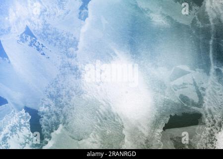 Wasserfarbe tropft. Abstrakte Malerei. Öl auf Leinwand. Hintergrundtextur. Stockfoto