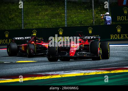 Red Bull Ring, Spielberg, Österreich, 2. Juli 2023: Charles Leclerc während des Formel-1-Großen Preises von Österreich Stockfoto