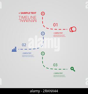 Vector Infographic Timeline – Report Design Template Stock Vektor