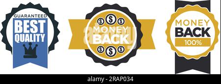 Beste Produktqualität, Geld-zurück-Garantie Stock Vektor