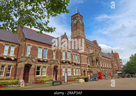 St Helens Town Hall, Victoria Square, Bickerstaffe St, St Helens, Merseyside, ENGLAND, GROSSBRITANNIEN, WA10 1HP Stockfoto