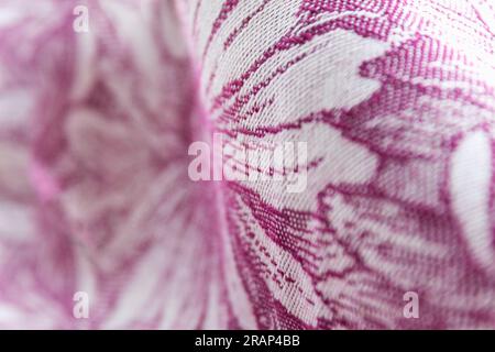 Strukturierter Hintergrund mit Mesh-Material, das im Detail und aus nächster Nähe aufgegriffen wurde Stockfoto