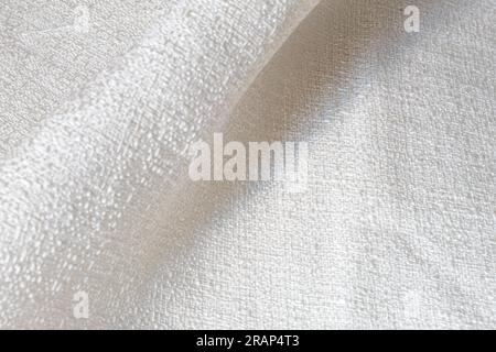 Strukturierter Hintergrund mit Mesh-Material, das im Detail und aus nächster Nähe aufgegriffen wurde Stockfoto