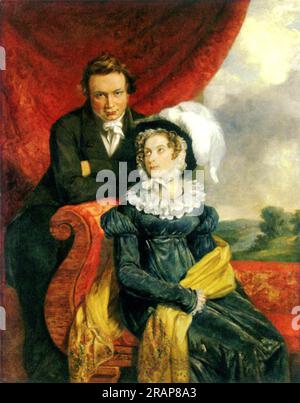 Poet Pawel Megakov mit seiner Frau Olga 1825 von George Dawe Stockfoto