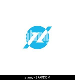 Logo oder Symboldesign mit Pfeil nach oben und unten Stock Vektor