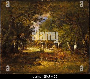 Waldszene 1860 von Narcisse-Virgilio Diaz Stockfoto