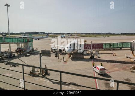 Flughafen Porto, Portugal Stockfoto