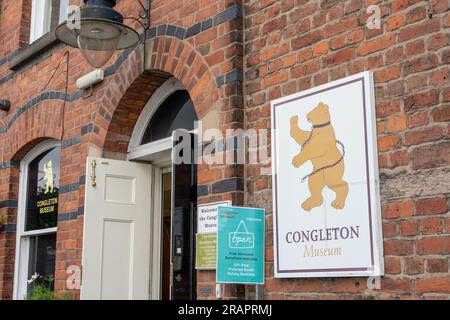 Congleton Museum in der historischen Stadt Congleton, Cheshire East, Großbritannien. Stockfoto