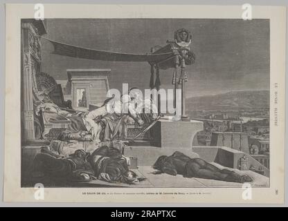 Der Überbringer der schlechten Nachrichten (aus Le Monde Illustré) von Jean Lecomte du Nouÿ Stockfoto