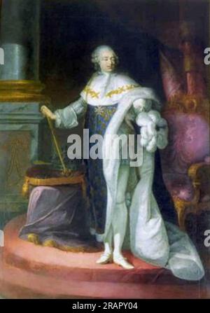 Portrait de Louis XVI en Costume de Sacre 1779 von Joseph Duplessis Stockfoto