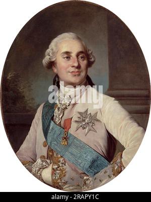 Porträt von Ludwig XVI., König von Frankreich und Navarre 1776 von Joseph Duplessis Stockfoto