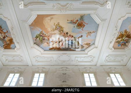 motterle villa zileri: Fresken von giambattista tiepolo, monteviale, italien Stockfoto