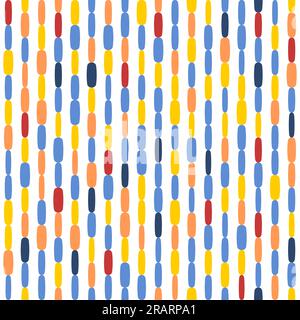 Abstraktes geometrisches Textilmuster. Modemuster. Vektorperlen für einen modischen Aufdruck. Stock Vektor