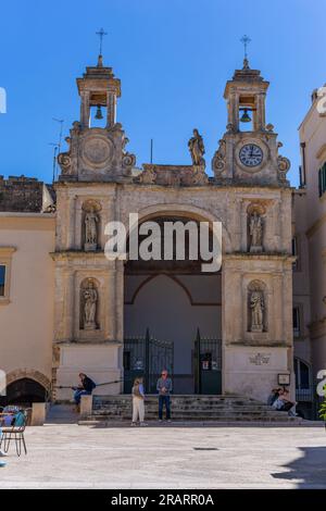 Matera, Italien - 6. Mai 2023: Palazzo del Sedile im historischen Zentrum der Altstadt von Matera, europäische Kulturhauptstadt, UNESCO-Weltkulturerbe, Basi Stockfoto