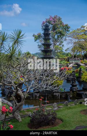 Auf dem Gelände des Wasserpalastes „Tirta Gangga“ in Bali Stockfoto