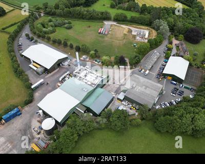 Tyrrells Court Herefordshire der Standort der Kartoffelfabrik Tyrrells bei Leominster Herefordshire UK wurde im Juli 2023 gesehen Stockfoto