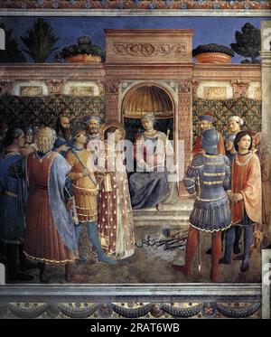 Verurteilung von St. Lawrence vom Kaiser Valerian 1449 von Fra Angelico Stockfoto