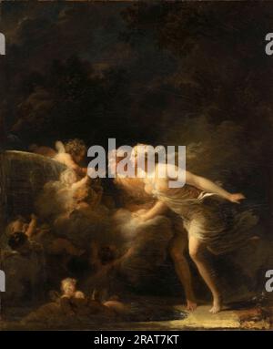 Der Liebesbrunnen 1785 von Jean-Honore Fragonard Stockfoto