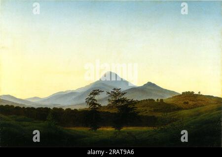 Böhmische Landschaft 1808 von Caspar David Friedrich Stockfoto