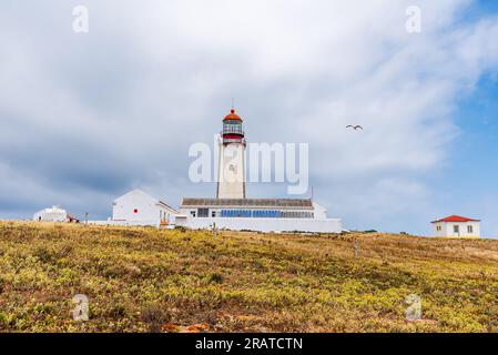 Leuchtturm von Berlenga, im Naturschutzgebiet der Inselgruppe Berlengas, in der Nähe von Peniche. Stockfoto