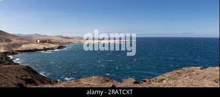 Fotografía Panorámica de la costa desde el faro de Arinaga, Gran Canaria, España Stockfoto